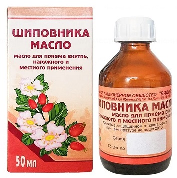 Шиповника масло для приема внутрь, наружного и местного применения, 50мл