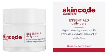 Скинкод Эссеншлс (Skincode Essentials) крем для лица Цифровой детокс дневной SPF15, 50мл