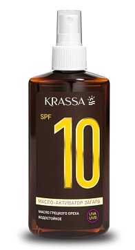 Krassa (Красса) масло-активатор загара SPF10 150мл